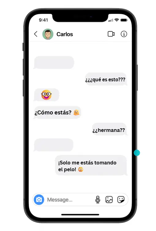captura de pantalla de Instagram de texto invisible